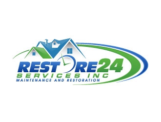 Restore 24 services inc maintenance and restoration  logo design by daywalker