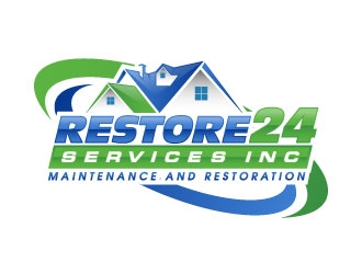 Restore 24 services inc maintenance and restoration  logo design by daywalker