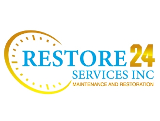 Restore 24 services inc maintenance and restoration  logo design by nehel