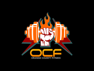 Orange County Fitness logo design by ROSHTEIN