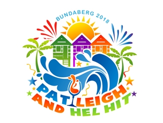 Pat Leigh and Hel hit Bundaberg 2018 logo design by DreamLogoDesign