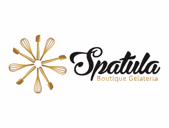 Spatula Boutique Gelateria logo design by hidro