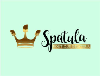 Spatula Boutique Gelateria logo design by meliodas