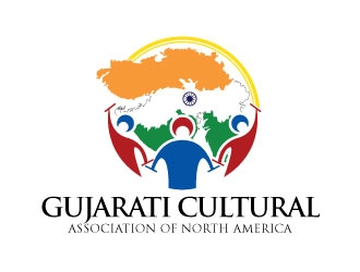 Gujarati Cultural Association of North America logo design by Gaze
