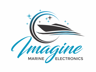 Imagine Marine Electronics logo design by mutafailan
