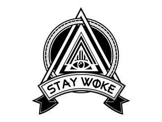 Stay Woke logo design by Godvibes