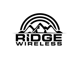 Ridge Wireless logo design by MarkindDesign