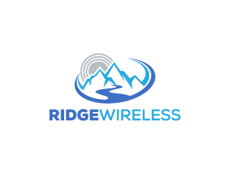 Ridge Wireless logo design by pencilhand