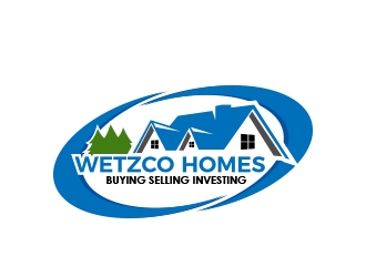 Wetzco Homes logo design by MarkindDesign