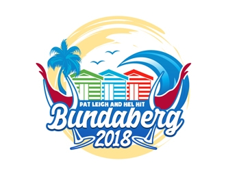 Pat Leigh and Hel hit Bundaberg 2018 logo design by DreamLogoDesign