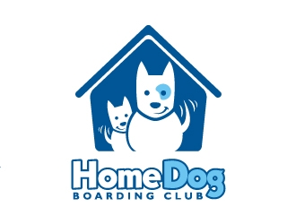 Home Dog Boarding Club logo design by alxmihalcea