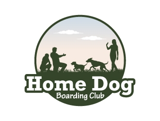 Home Dog Boarding Club logo design by JJlcool