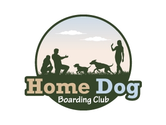 Home Dog Boarding Club logo design by JJlcool