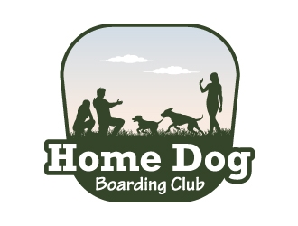 Home Dog Boarding Club logo design by JJlcool
