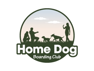 Home Dog Boarding Club logo design by JJlcool
