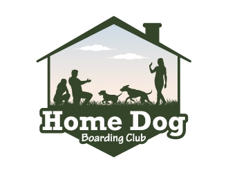 Home Dog Boarding Club logo design by JJlcool