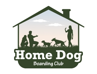 Home Dog Boarding Club logo design by JJlcool