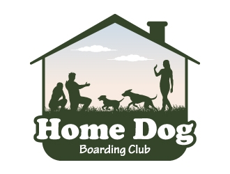 Home Dog Boarding Club logo design by JJlcool