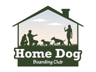 Home Dog Boarding Club logo design by JJlcool