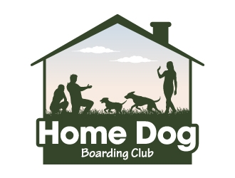 Home Dog Boarding Club logo design by JJlcool