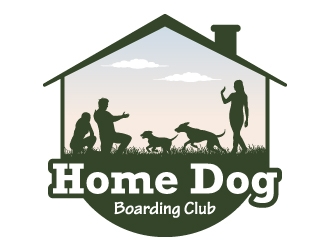 Home Dog Boarding Club logo design by JJlcool
