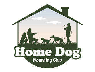 Home Dog Boarding Club logo design by JJlcool