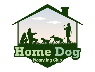Home Dog Boarding Club logo design by JJlcool