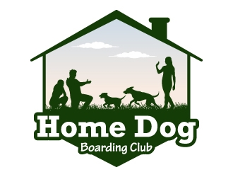 Home Dog Boarding Club logo design by JJlcool