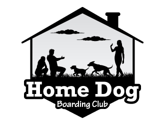 Home Dog Boarding Club logo design by JJlcool