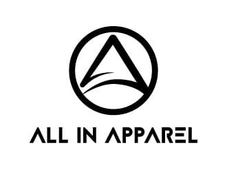 All In Apparel logo design by alxmihalcea