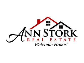Ann Stork Real Estate  (would like to incorporate tag line..... Welcome Home! logo design by jaize