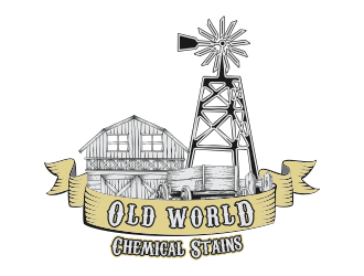 Old world Chemical Stains logo design by ROSHTEIN