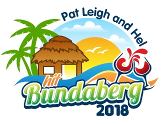 Pat Leigh and Hel hit Bundaberg 2018 logo design by jaize