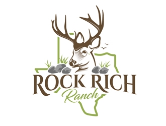 Rock Rich Ranch logo design by DreamLogoDesign