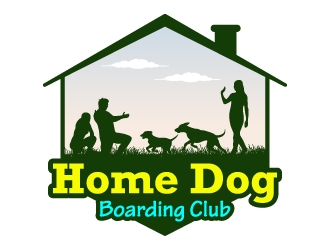 Home Dog Boarding Club logo design by JJlcool