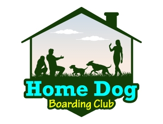 Home Dog Boarding Club logo design by JJlcool