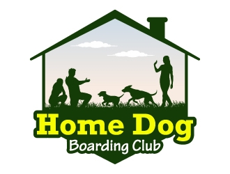 Home Dog Boarding Club logo design by JJlcool