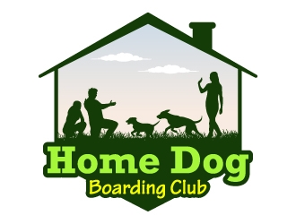 Home Dog Boarding Club logo design by JJlcool