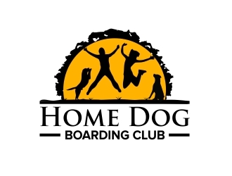 Home Dog Boarding Club logo design by amar_mboiss