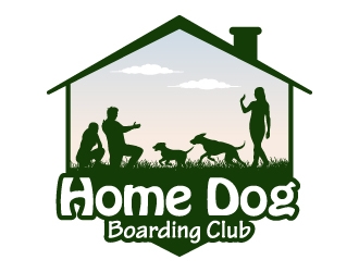Home Dog Boarding Club logo design by JJlcool