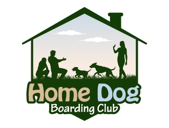 Home Dog Boarding Club logo design by JJlcool