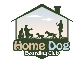 Home Dog Boarding Club logo design by JJlcool