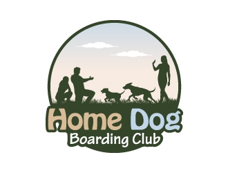 Home Dog Boarding Club logo design by JJlcool