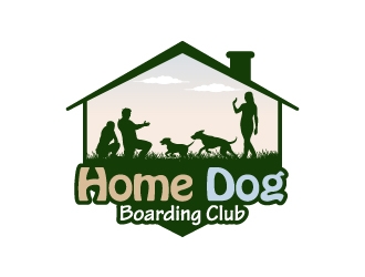 Home Dog Boarding Club logo design by JJlcool