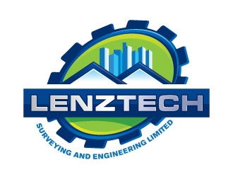 Lenztech Surveying and Engineering Limited logo design by Gaze