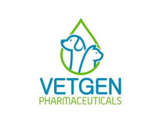 VetGenPharmaceuticals logo design by b3no