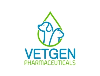 VetGenPharmaceuticals logo design by b3no