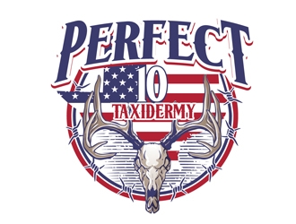 Perfect 10 Taxidermy logo design by DreamLogoDesign