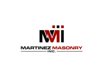 Martinez Masonry Inc. logo design by mbamboex