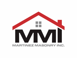 Martinez Masonry Inc. logo design by hidro
